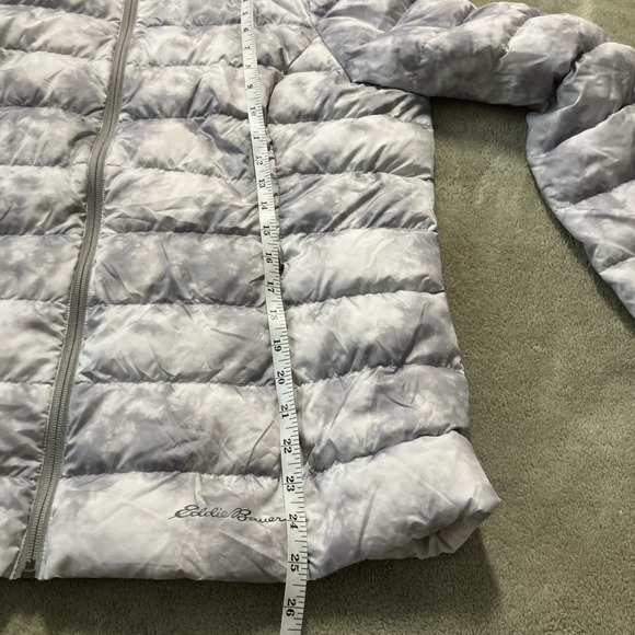 Eddie Bauer EB650 80% Down 20% Waterfowl Feathers Packable Puffer Jacket Sz L - Picture 13 of 15